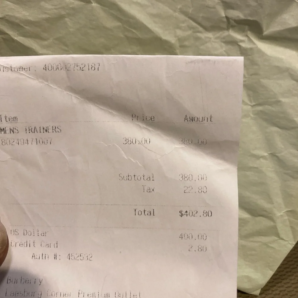 Black Burberry mens trainers - Picture 2 of 6